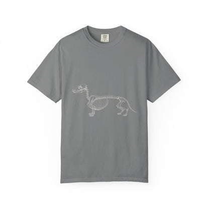 Dachshund Skeleton Halloween Tee | Funny Anatomical Dog Shirt