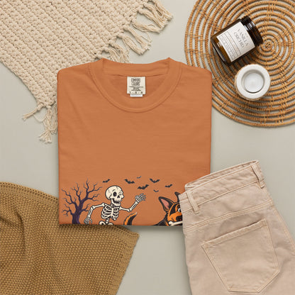 German Shepherd Skeleton Halloween Tee | Funny Spooky Dog Shirt