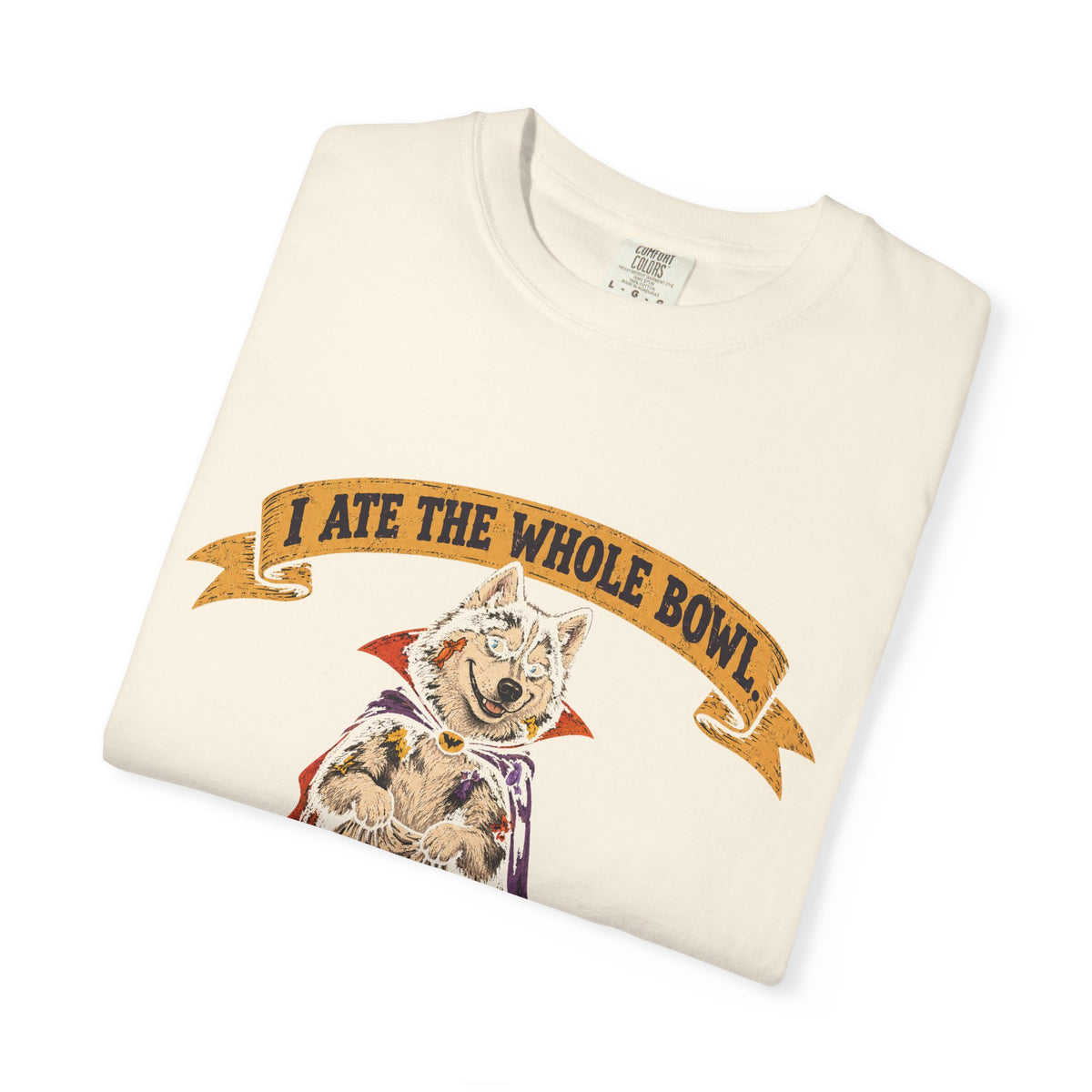 I Ate the Whole Bowl Siberian Husky Halloween Tee