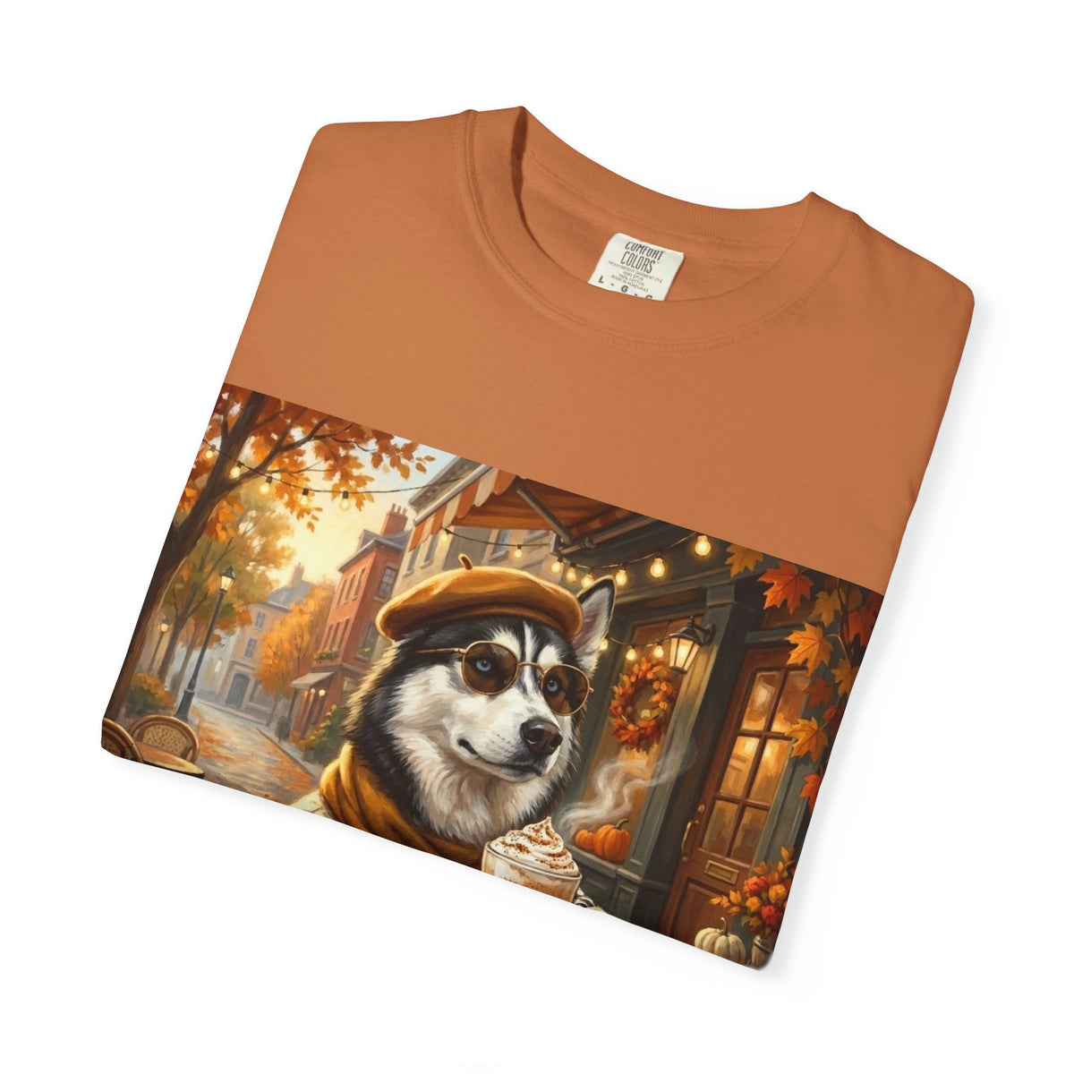 Siberian Husky Pumpkin Spice Tee | Funny Fall Dog Graphic Shirt