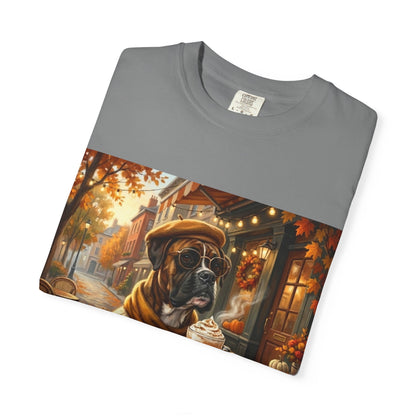 Boxer Pumpkin Spice Tee | Funny Fall Dog Graphic Shirt
