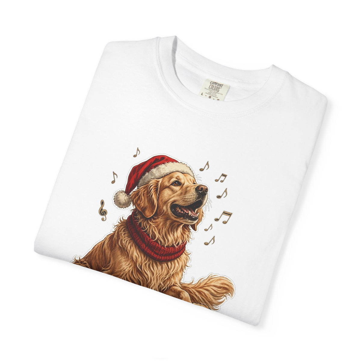 Merry Woofmas Golden Retriever Christmas Tee