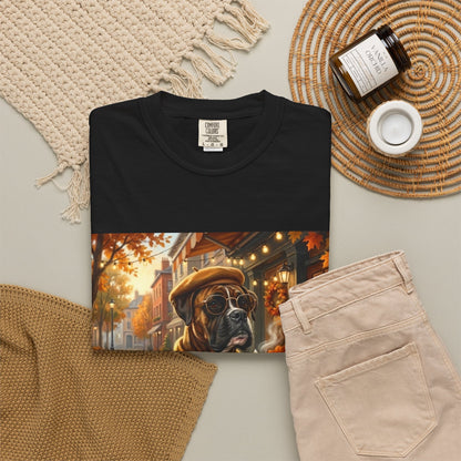 Boxer Pumpkin Spice Tee | Funny Fall Dog Graphic Shirt