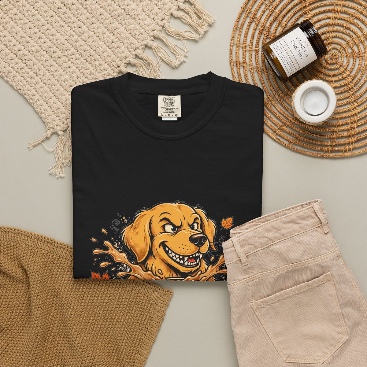 Golden Retriever Yes I'm Basic Tee | Funny Fall Dog Graphic Shirt