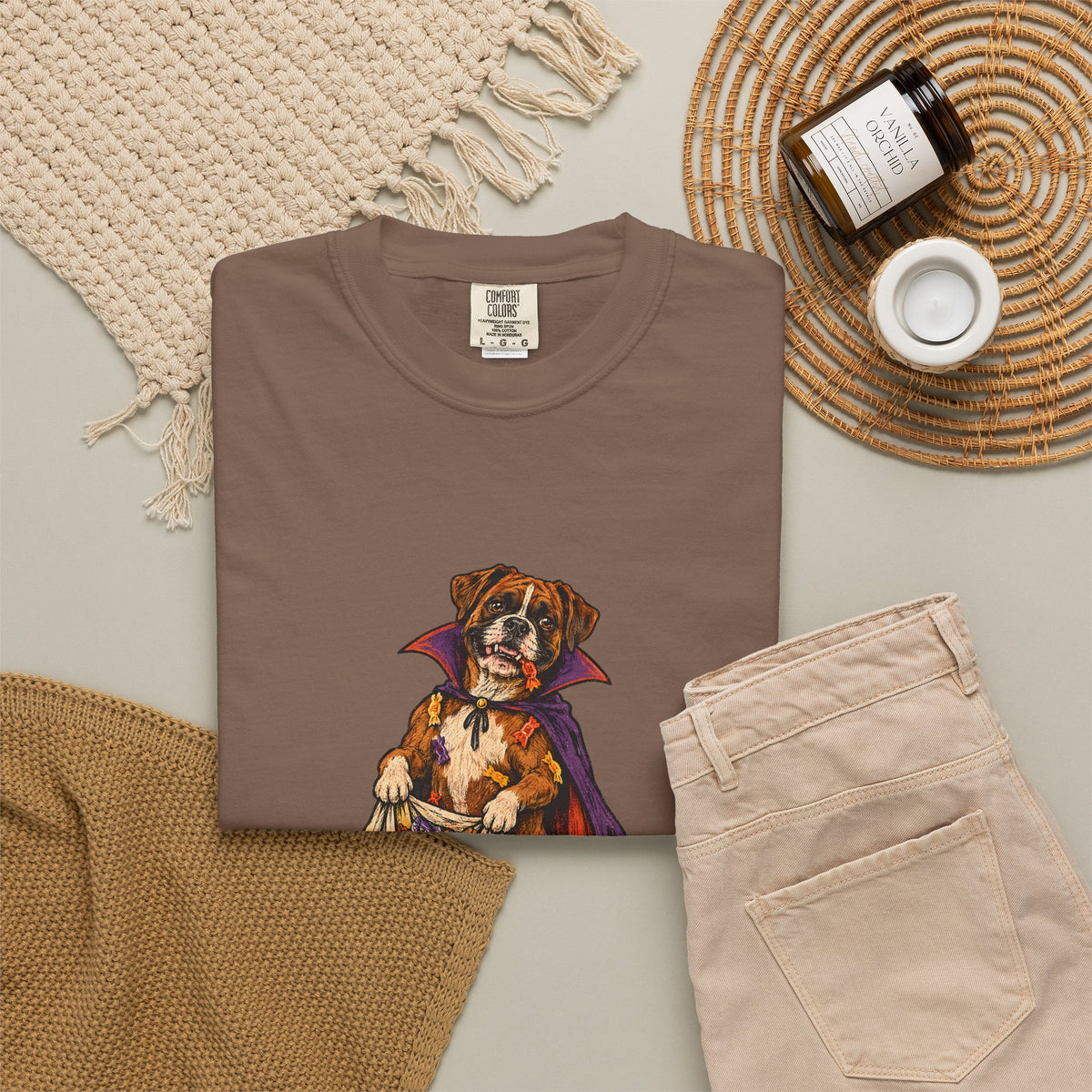 I Ate the Whole Bowl Boxer Halloween Tee