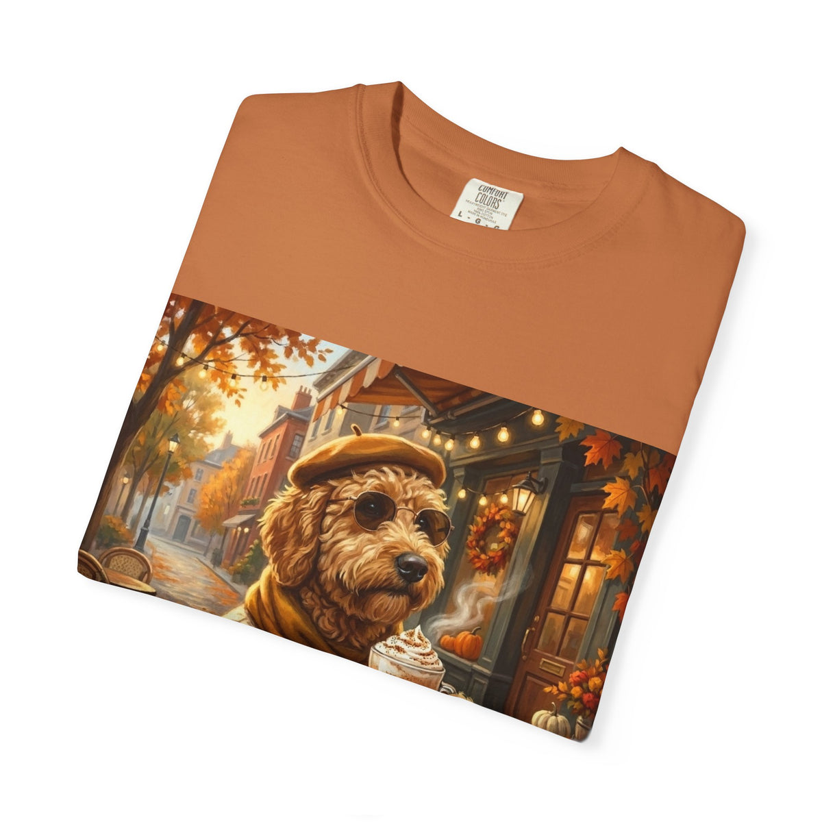 Goldendoodle Pumpkin Spice Tee | Funny Fall Dog Graphic Shirt