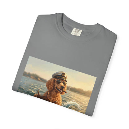 Poodle Captain Tee | Funny Summer Dog Graphic Shirt
