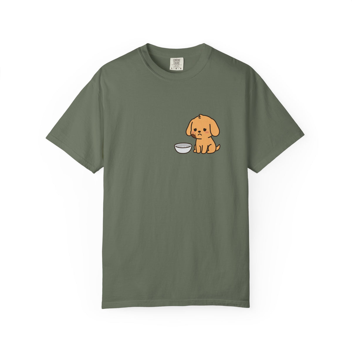 I Ate the Whole Bowl Golden Retriever Pocket Tee | Funny Halloween Dog Shirt