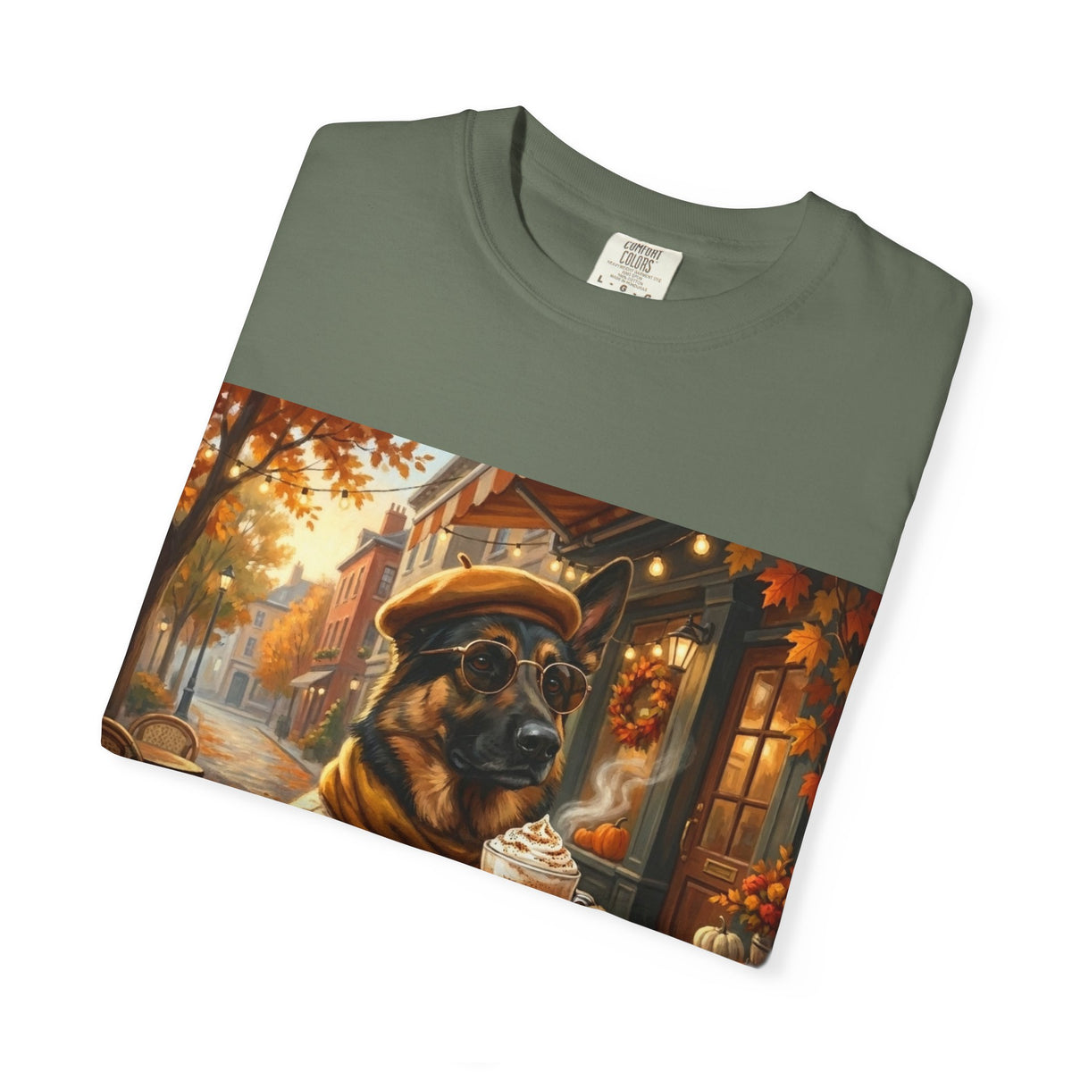 German Shepherd Pumpkin Spice Tee | Funny Fall Dog Graphic Shirt