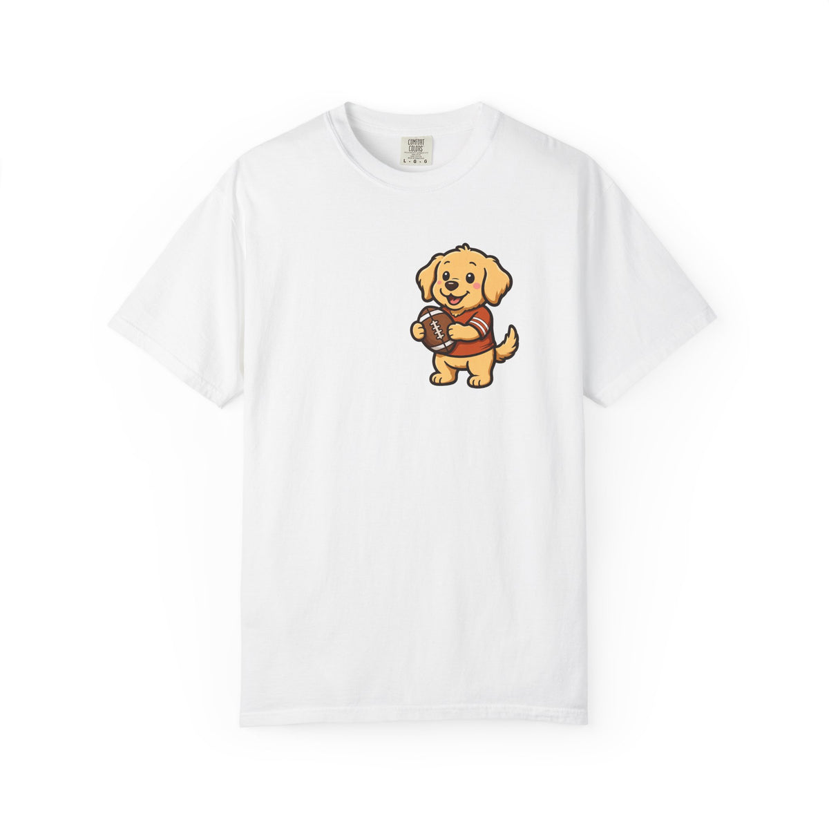 Golden Retriever Tailgate Pocket Tee | Funny Fall Football Dog Shirt