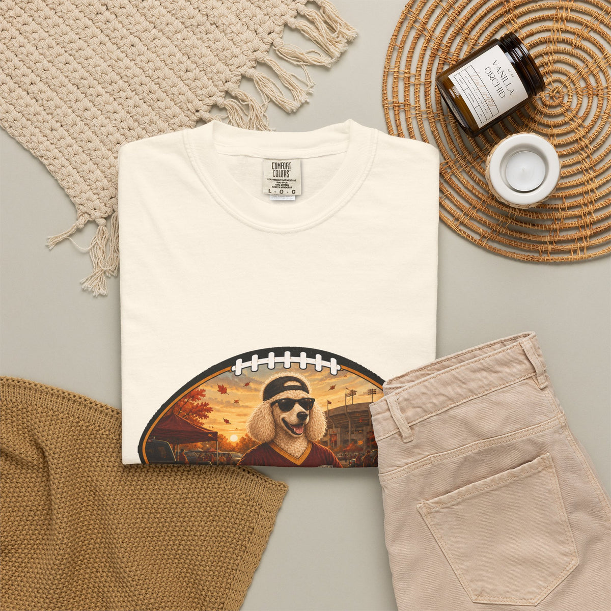 Poodle Tailgate Tee | Funny Fall Football Dog Shirt