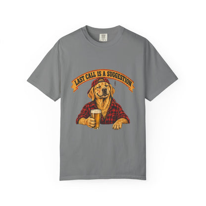 Last Call Larry Labrador Retriever Bar Tee