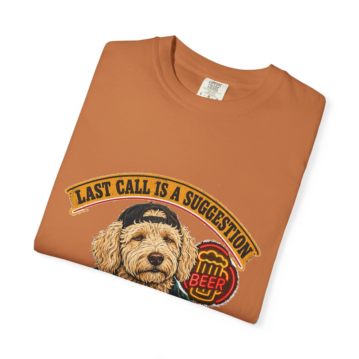 Last Call Larry Goldendoodle Bar Tee