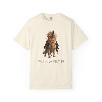 Golden Retriever Wolfman Tee | Funny Halloween Dog Shirt
