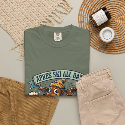 Dachshund Apres Ski Tee | Funny Winter Dog Graphic Shirt