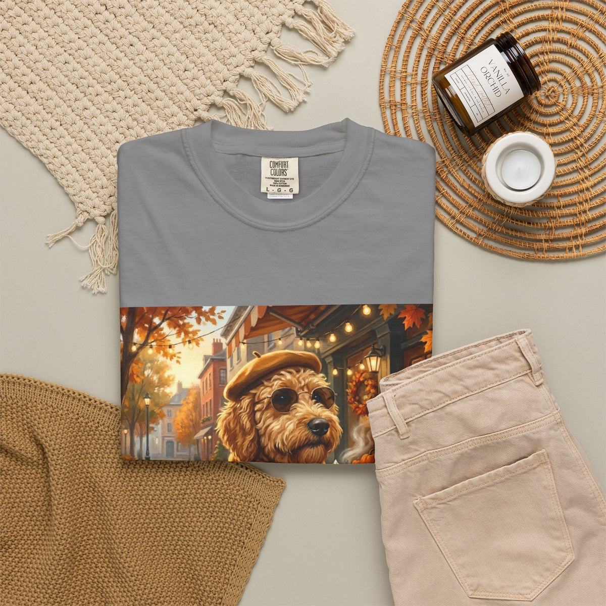 Goldendoodle Pumpkin Spice Tee | Funny Fall Dog Graphic Shirt