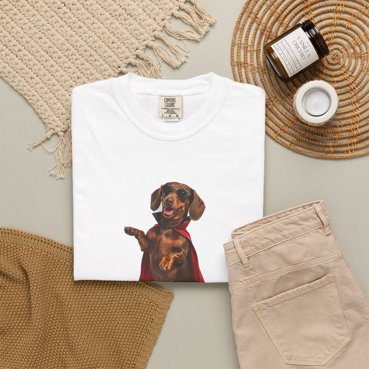 Dachshund Here For The Boos Tee | Funny Halloween Dog Shirt
