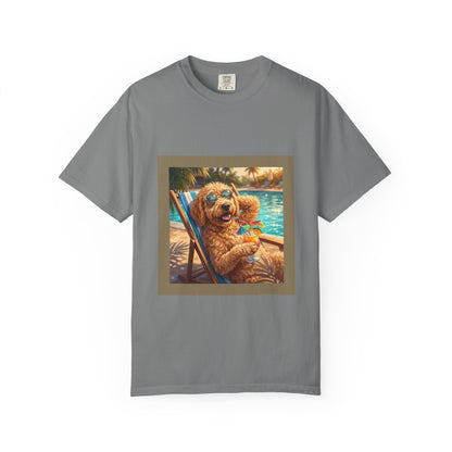 Goldendoodle Poolside Tee | Funny Summer Dog Graphic Shirt