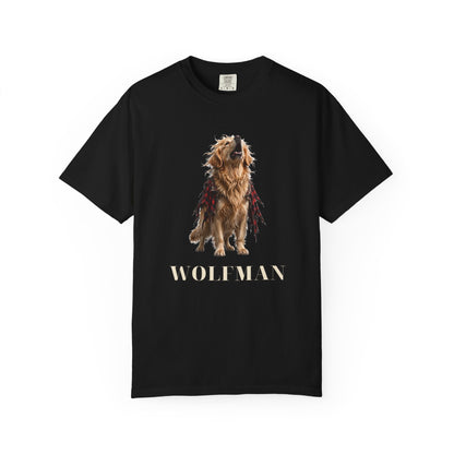 Golden Retriever Wolfman Tee | Funny Halloween Dog Shirt