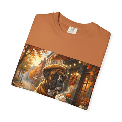 Boxer Pumpkin Spice Tee | Funny Fall Dog Graphic Shirt