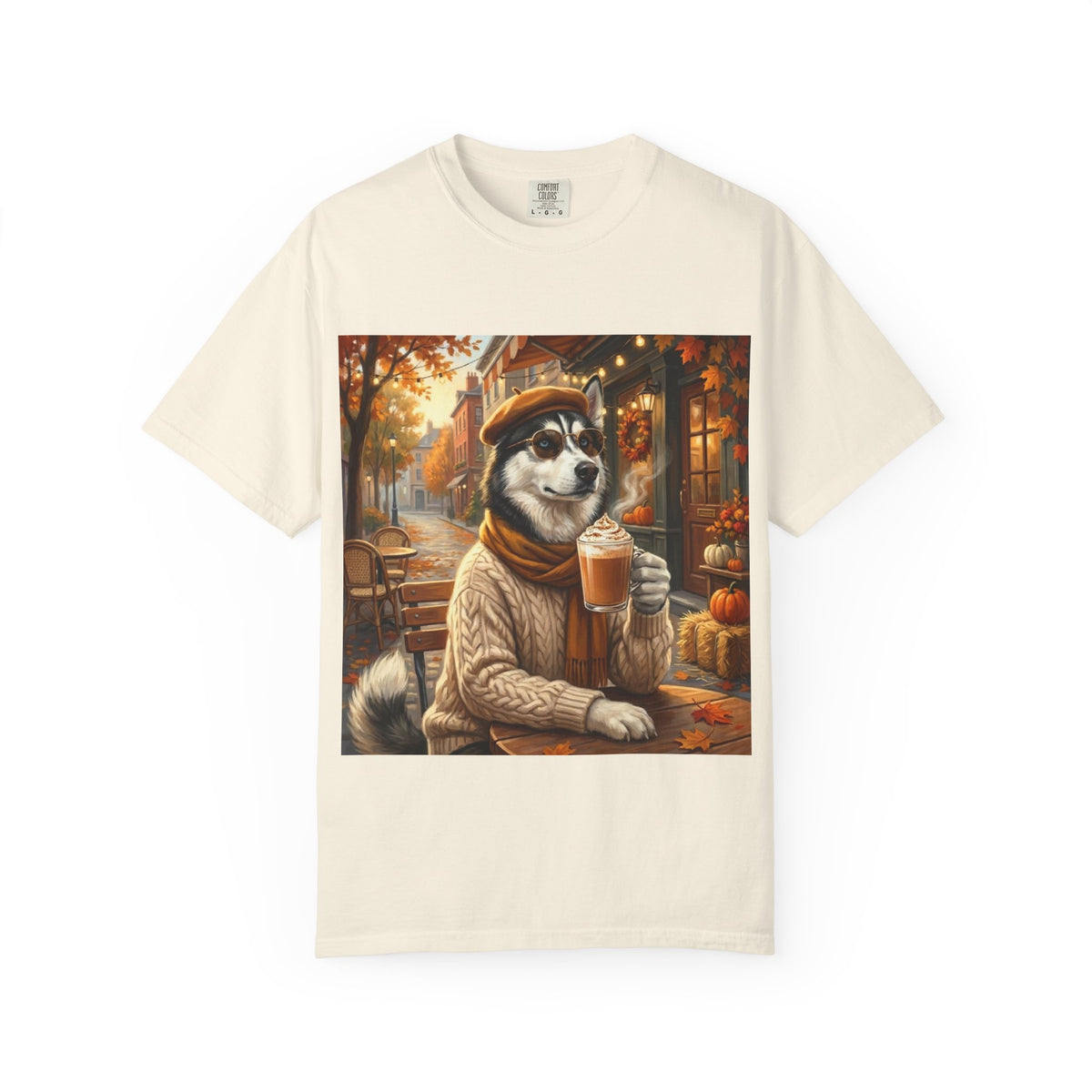 Siberian Husky Pumpkin Spice Tee | Funny Fall Dog Graphic Shirt