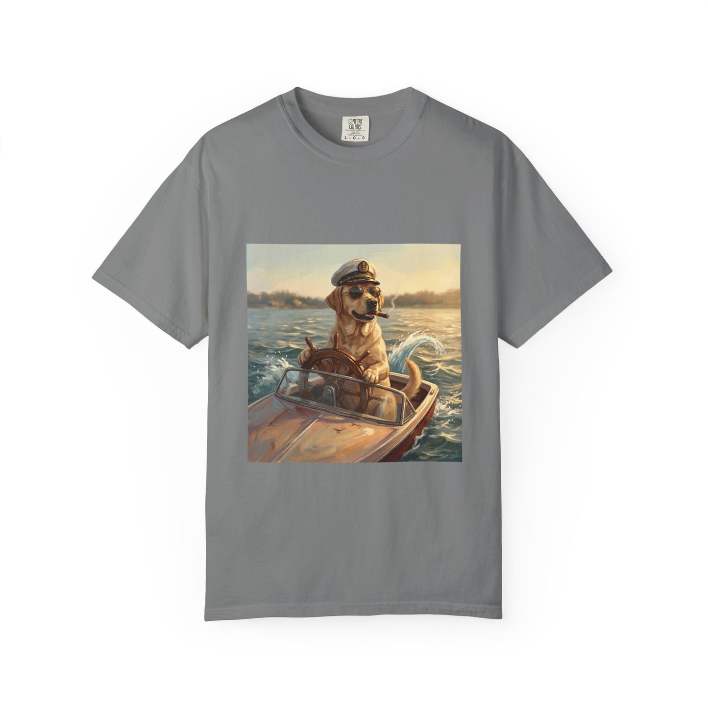 Labrador Captain Tee | Funny Summer Dog Graphic Shirt