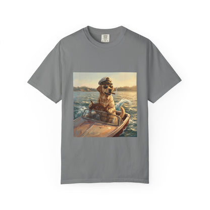 Labrador Captain Tee | Funny Summer Dog Graphic Shirt