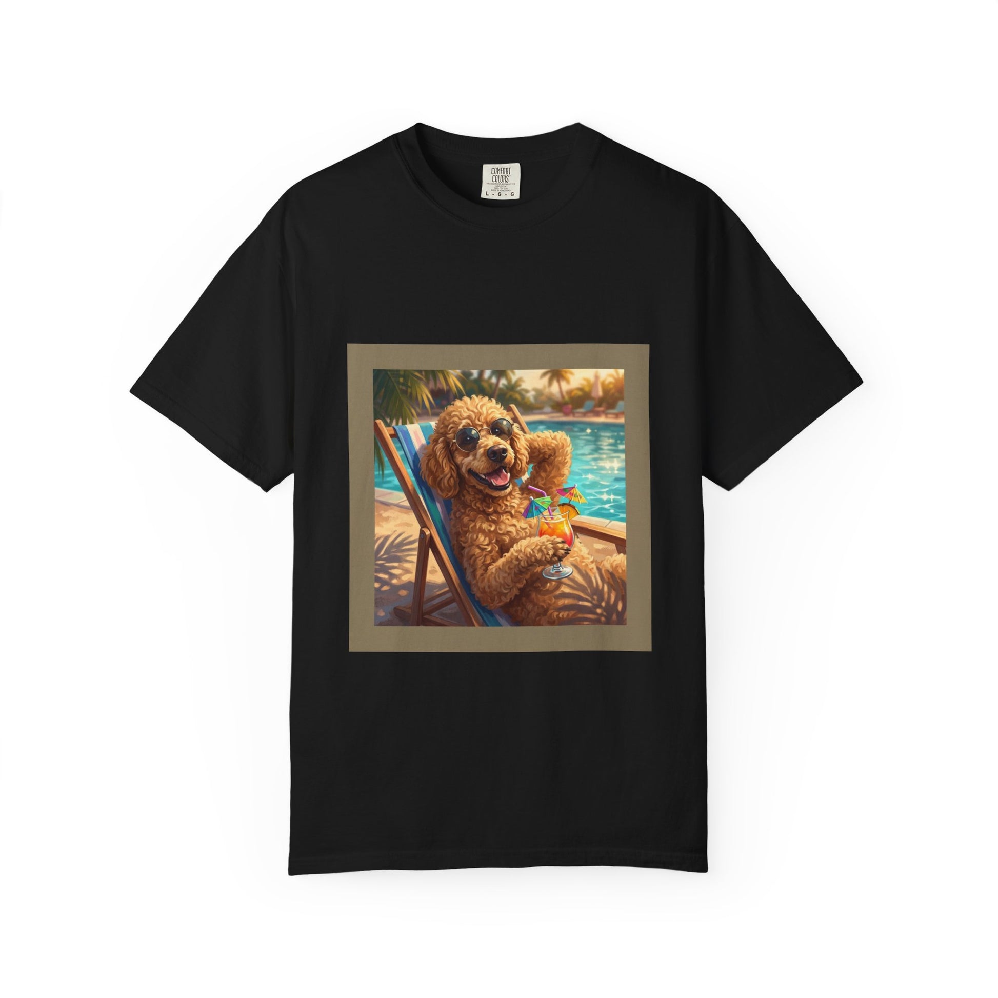 Poodle Poolside Tee | Funny Summer Dog Graphic Shirt