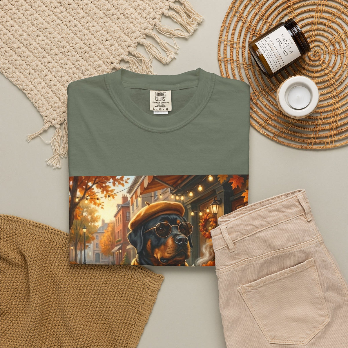 Rottweiler Pumpkin Spice Tee | Funny Fall Dog Graphic Shirt