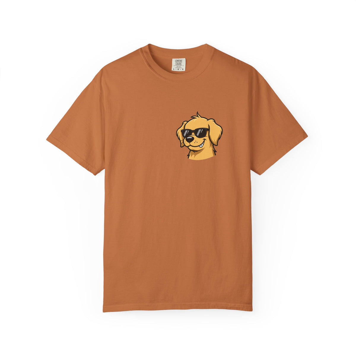 Certified Bad Influence Golden Retriever Pocket Tee | Funny Dog Shirt