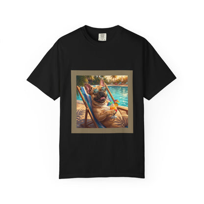 French Bulldog Poolside Tee | Funny Summer Dog Graphic Shirt