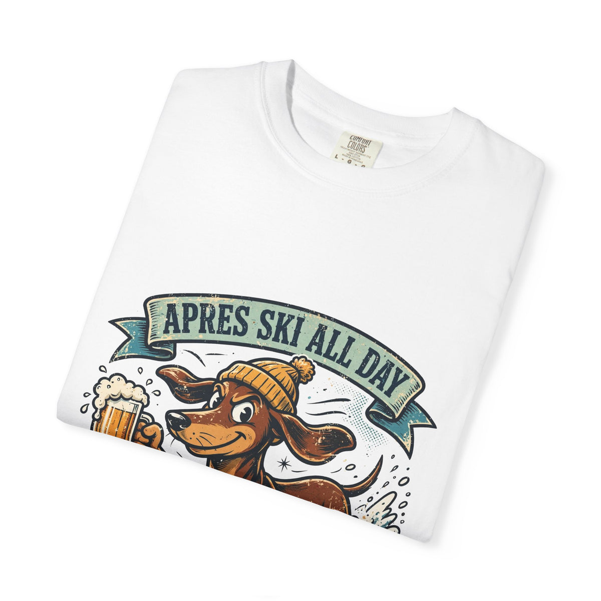 Dachshund Apres Ski Tee | Funny Winter Dog Graphic Shirt