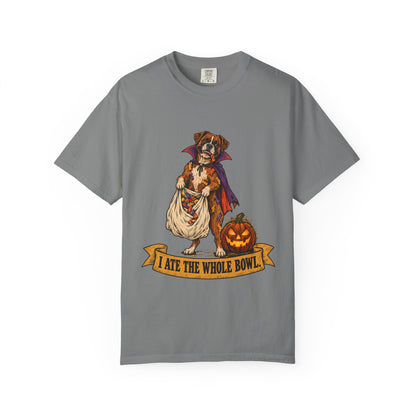I Ate the Whole Bowl Boxer Halloween Tee