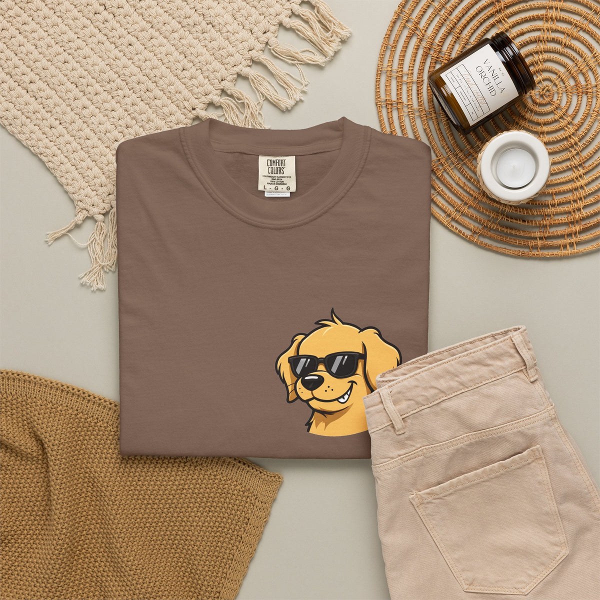 Certified Bad Influence Golden Retriever Pocket Tee | Funny Dog Shirt