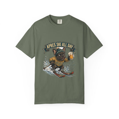 French Bulldog Apres Ski Tee | Funny Winter Dog Graphic Shirt