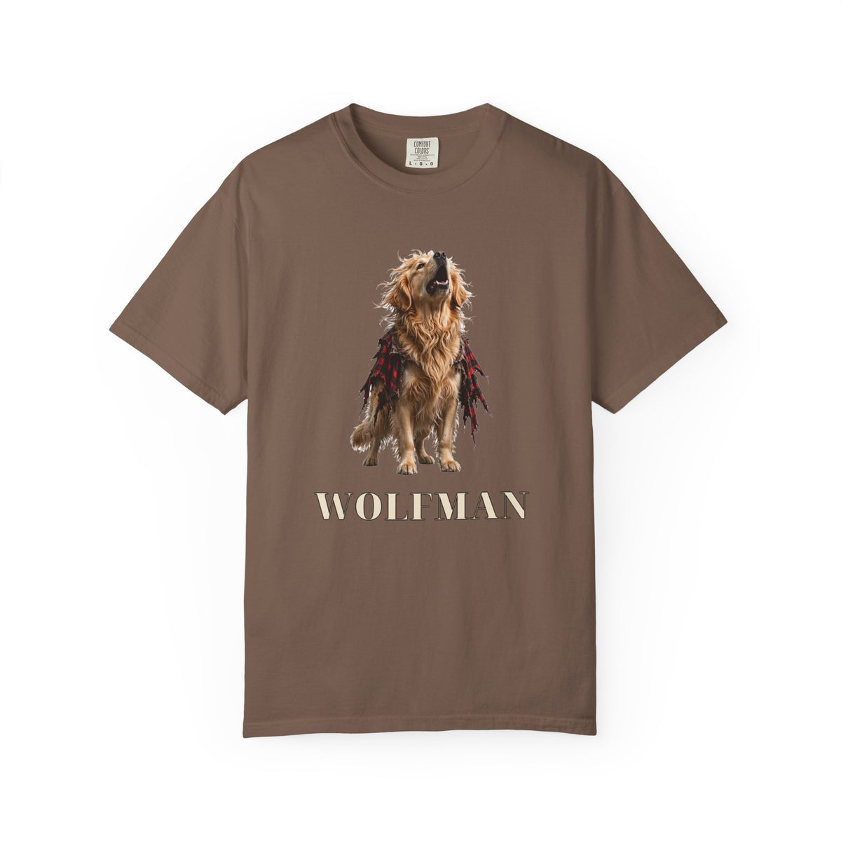 Golden Retriever Wolfman Tee | Funny Halloween Dog Shirt