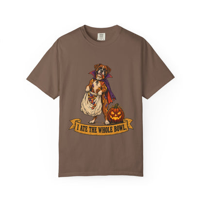 I Ate the Whole Bowl Boxer Halloween Tee