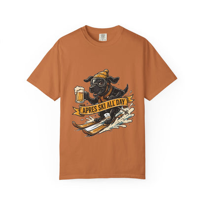 Labrador Retriever Apres Ski Tee | Funny Winter Dog Graphic Shirt
