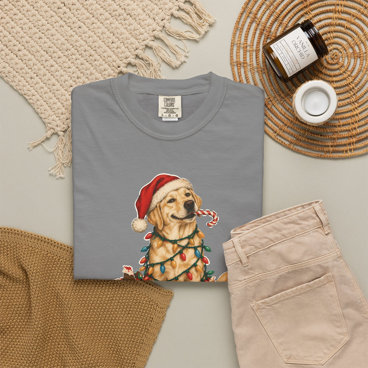 Naughty List Champion Labrador Retriever Christmas Tee