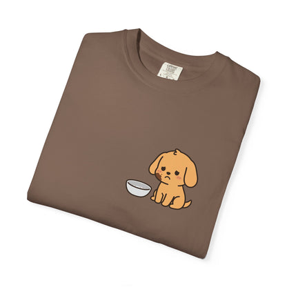 I Ate the Whole Bowl Golden Retriever Pocket Tee | Funny Halloween Dog Shirt