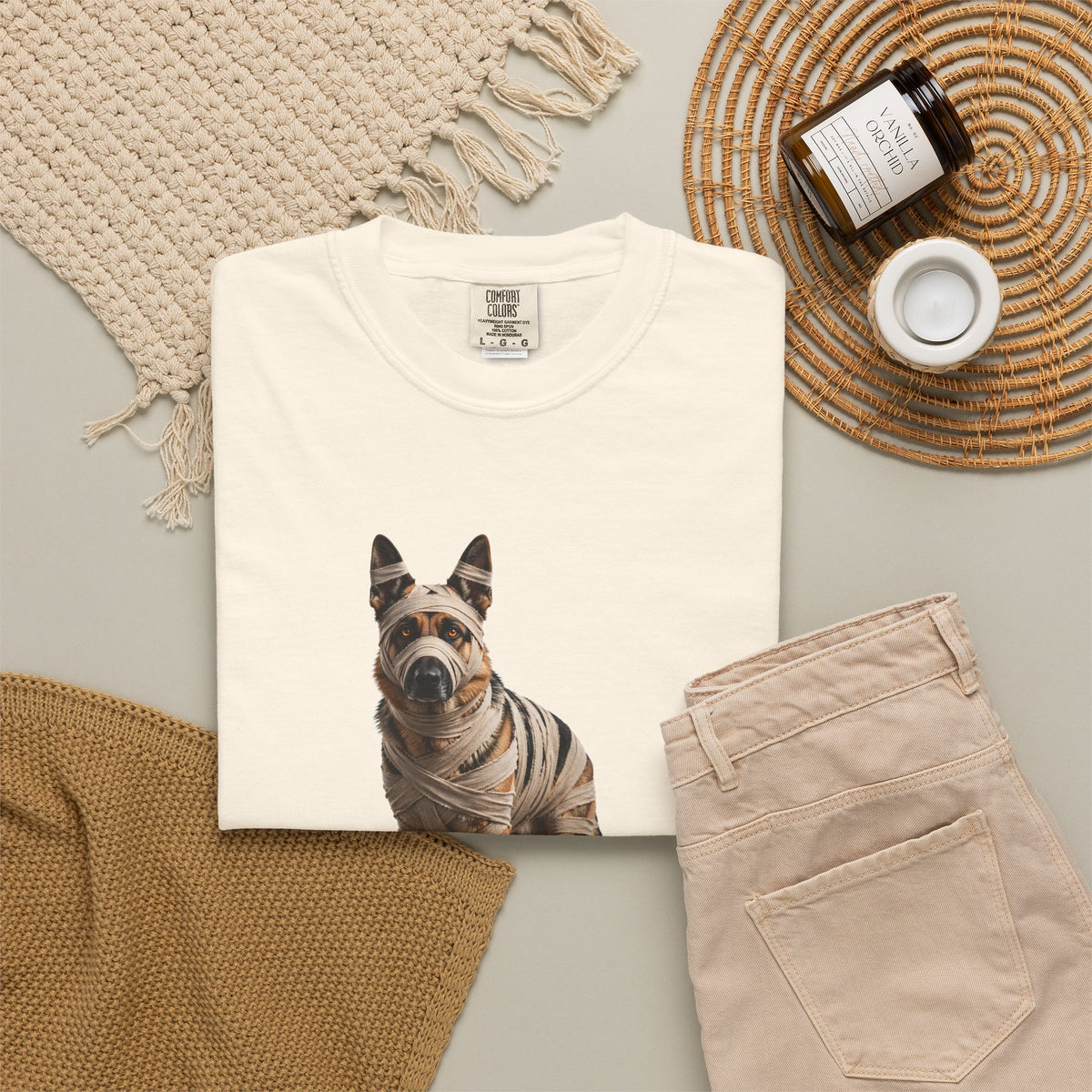 German Shepherd Mummy Tee | Funny Halloween Dog Shirt