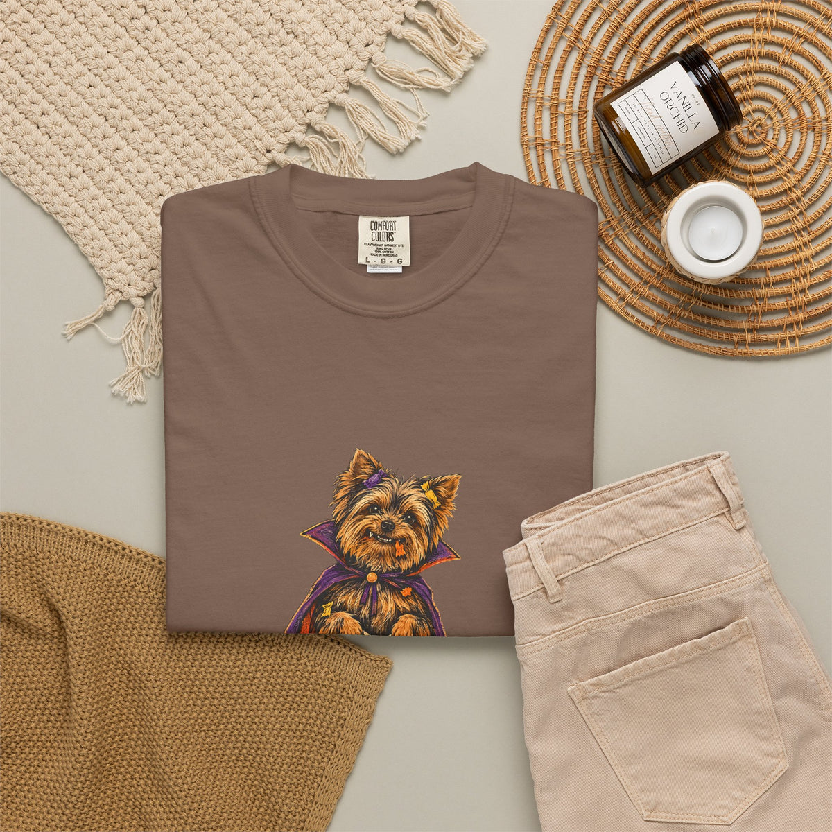 I Ate the Whole Bowl Yorkshire Terrier Halloween Tee