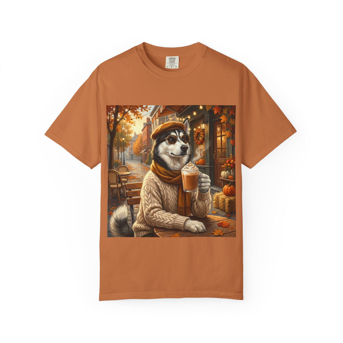 Siberian Husky Pumpkin Spice Tee | Funny Fall Dog Graphic Shirt