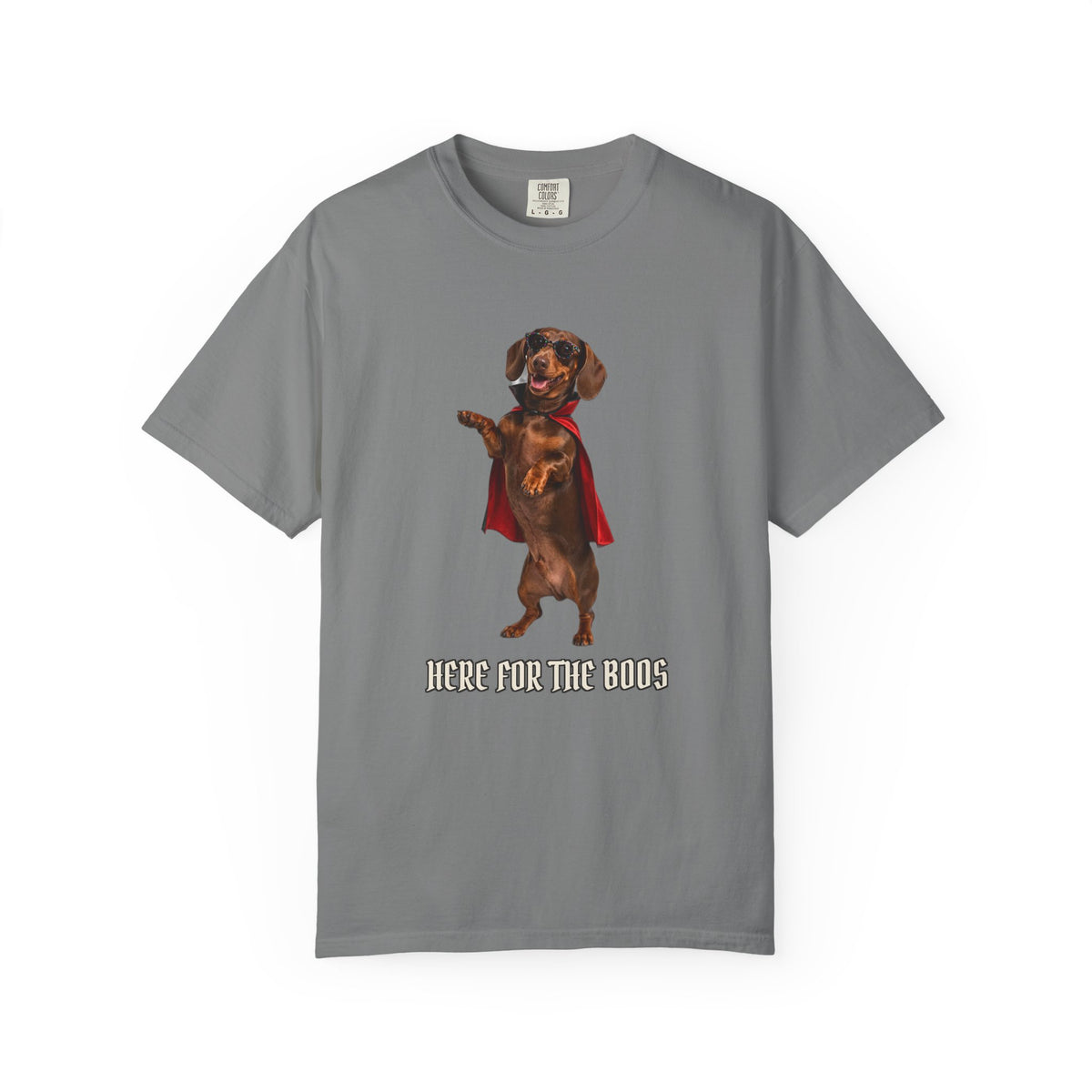 Dachshund Here For The Boos Tee | Funny Halloween Dog Shirt