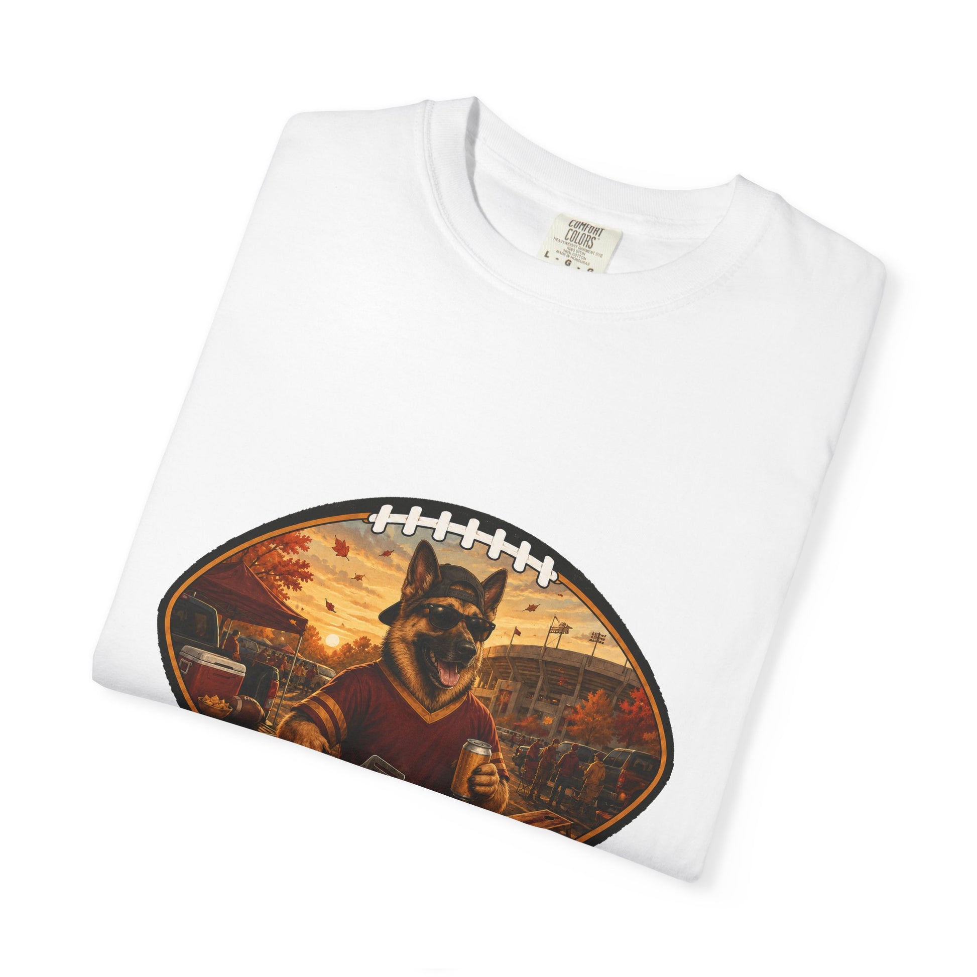 German Shepherd Tailgate Tee | Funny Fall Football Dog Shirt