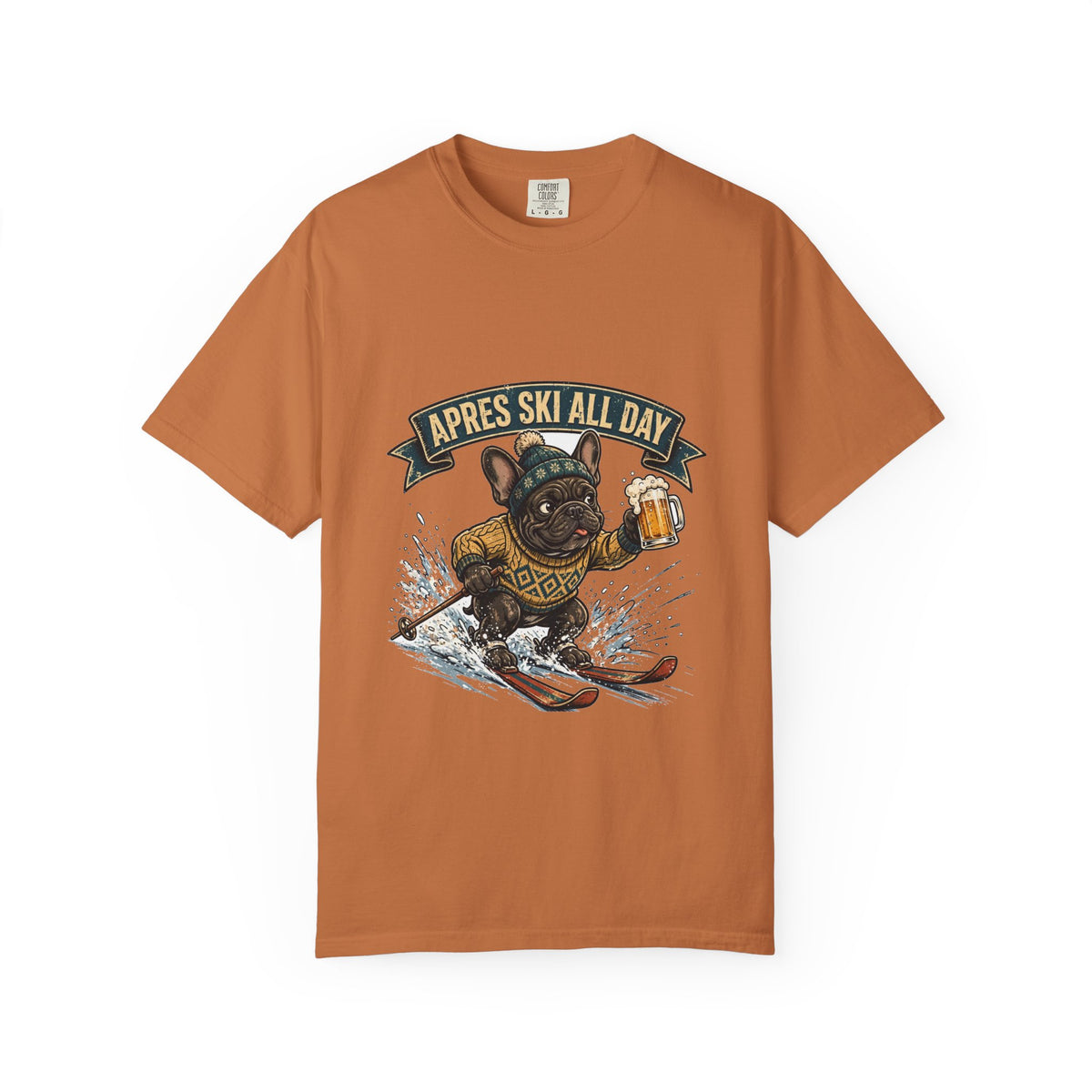 French Bulldog Apres Ski Tee | Funny Winter Dog Graphic Shirt