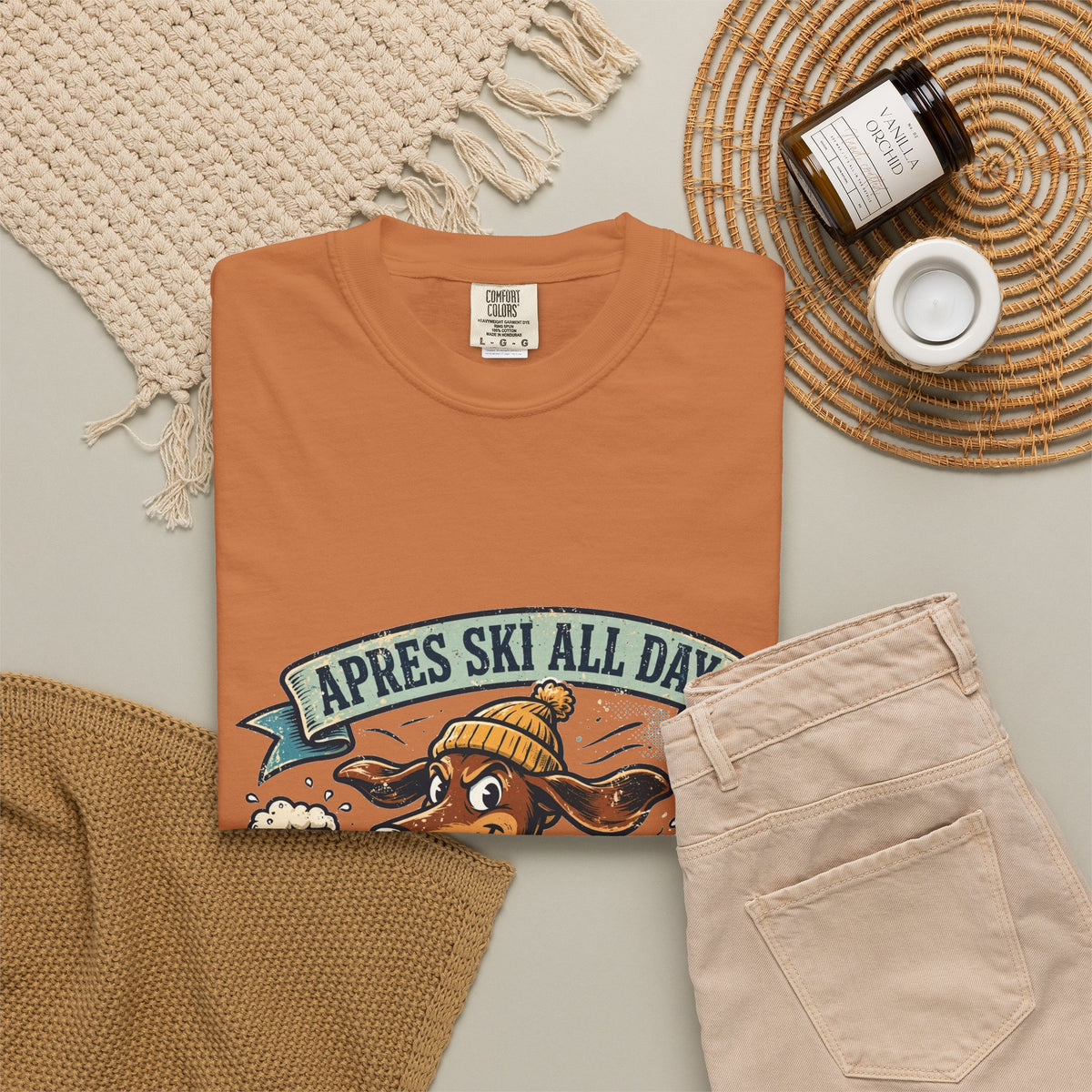 Dachshund Apres Ski Tee | Funny Winter Dog Graphic Shirt