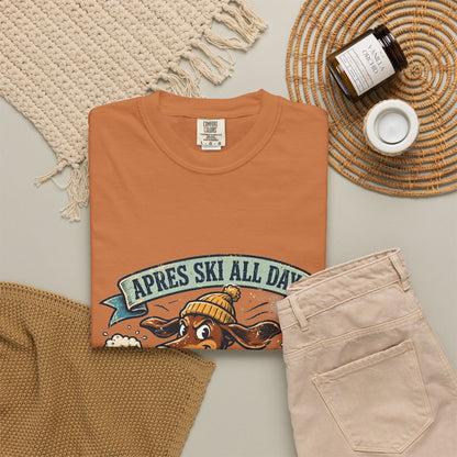Dachshund Apres Ski Tee | Funny Winter Dog Graphic Shirt