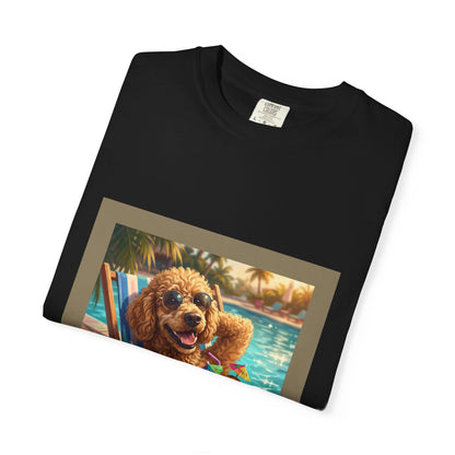 Poodle Poolside Tee | Funny Summer Dog Graphic Shirt