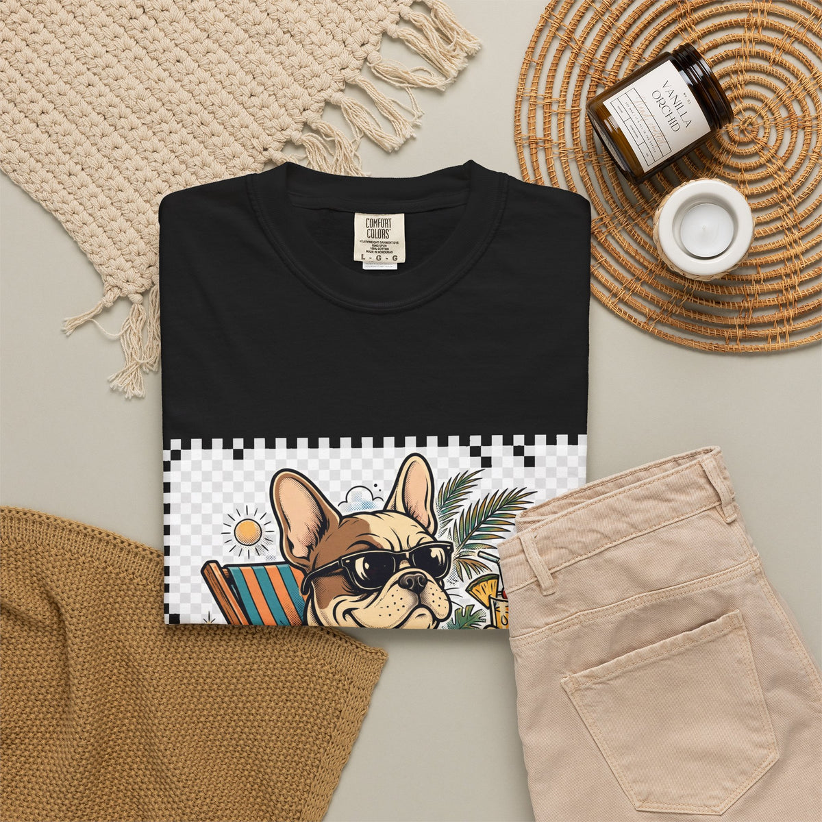 French Bulldog Pool Rules Tee | Funny Summer Dog Graphic Shirt